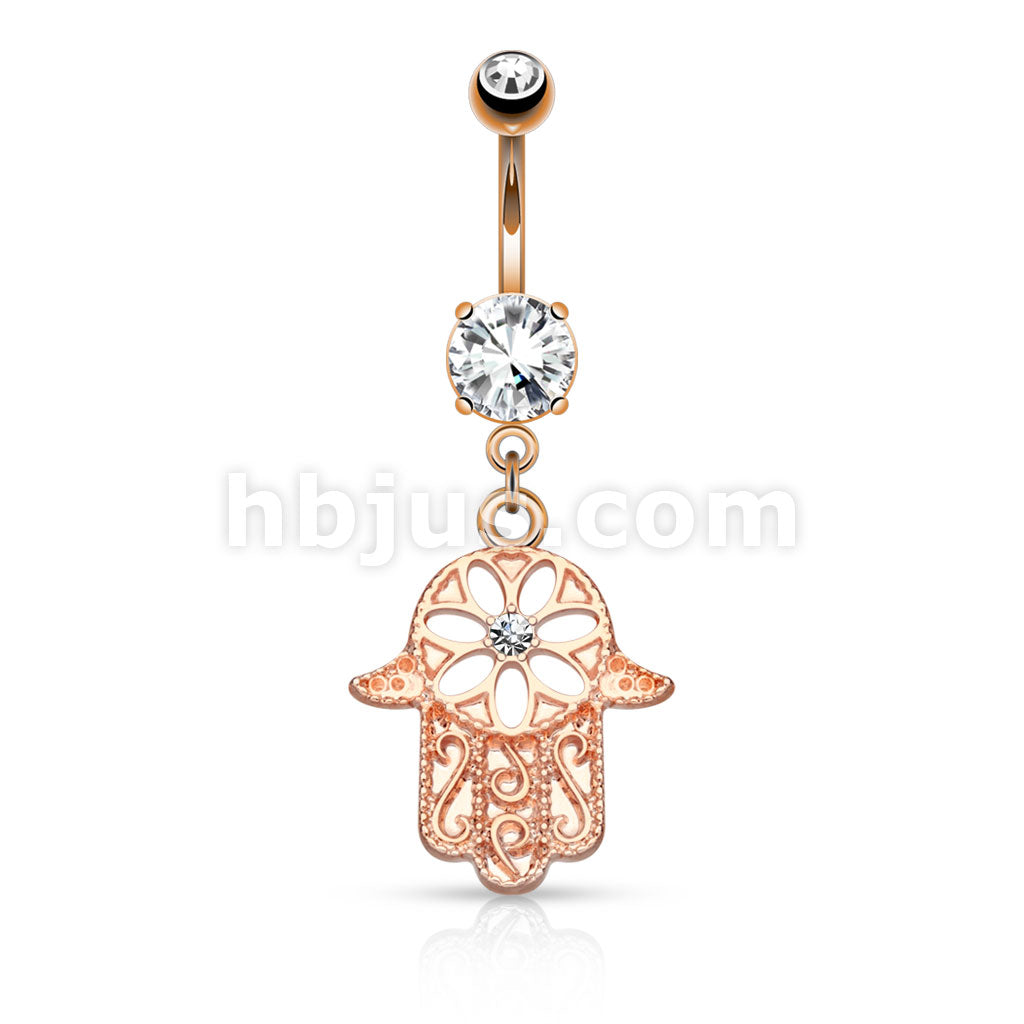 316L Surgical Steel 316L Surgical Steel Beaded Outline Hamsa With... - Image 5