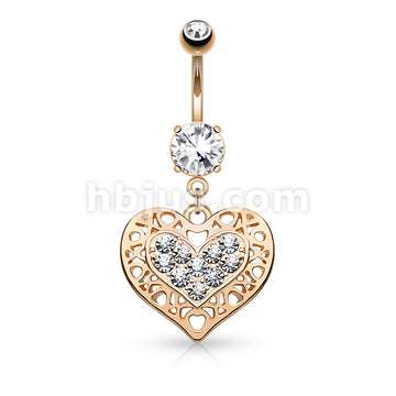 316L Surgical Steel 316L Surgical Steel Tribal Heart Filigree Edged... - Image 4