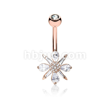 316L Surgical Steel 316L Surgical Steel Barguette CZ and Pear CZ... - Image 4