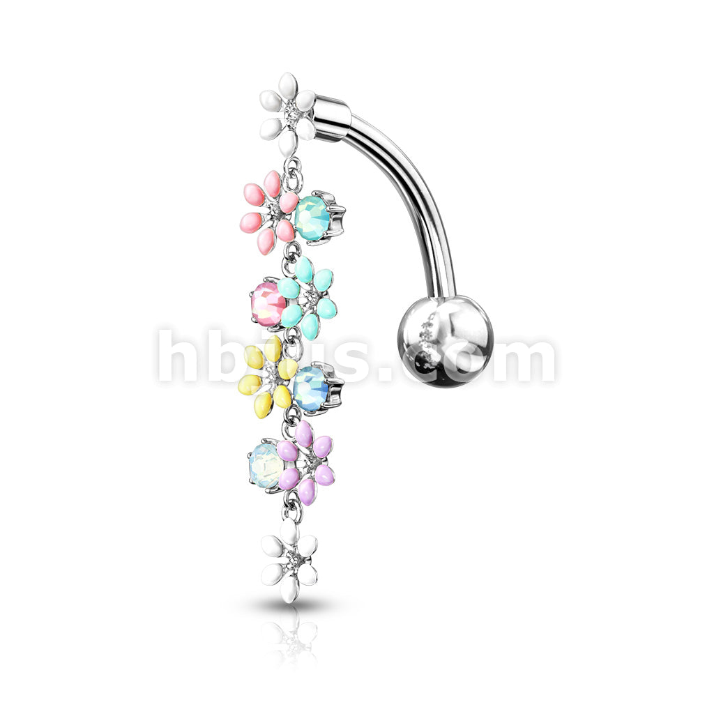 316L Surgical Steel 316L Surgical Steel Opalite Crystal Stones and... - Image 4