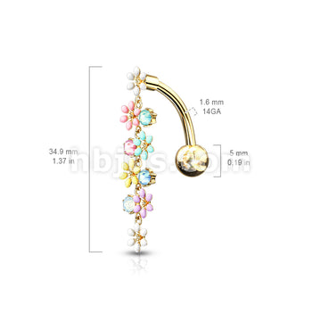 316L Surgical Steel 316L Surgical Steel Opalite Crystal Stones and... - Image 5