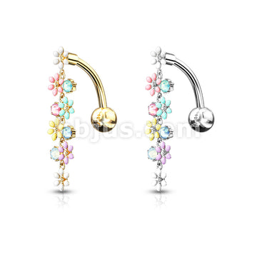 316L Surgical Steel 316L Surgical Steel Opalite Crystal Stones and... - Image 6