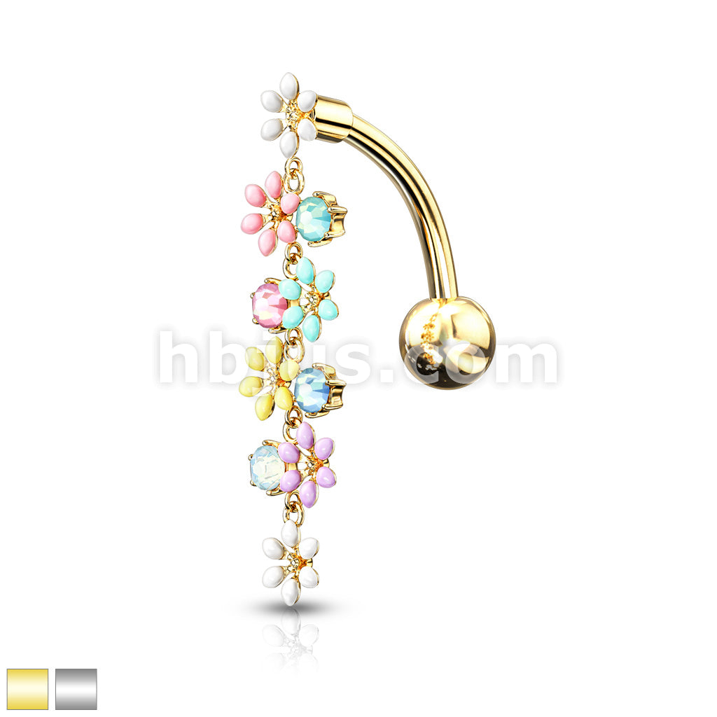 316L Surgical Steel 316L Surgical Steel Opalite Crystal Stones and... - Image 2