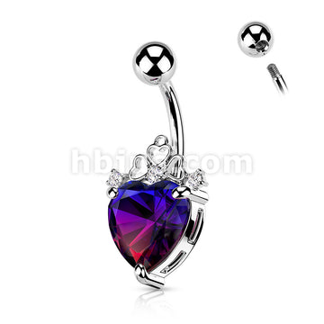 316L Surgical Steel 316L Surgical Steel Heart Filigree With Heart... - Image 5
