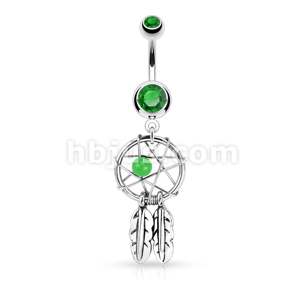 316L Surgical Steel 316L Surgical Steel Dream Catcher Woven Star Design... - Image 3