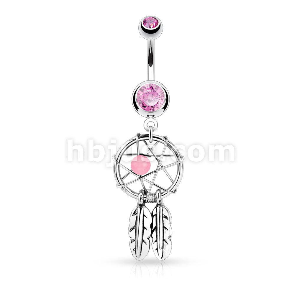316L Surgical Steel 316L Surgical Steel Dream Catcher Woven Star Design... - Image 4