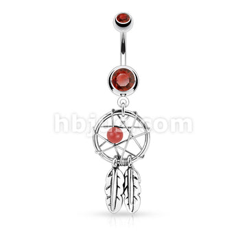 316L Surgical Steel 316L Surgical Steel Dream Catcher Woven Star Design... - Image 6