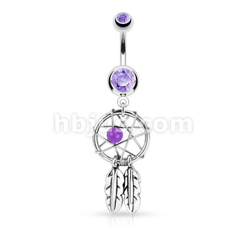 316L Surgical Steel 316L Surgical Steel Dream Catcher Woven Star Design... - Image 7