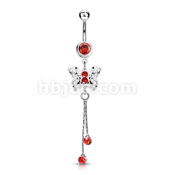 316L Surgical Steel 316L Surgical Steel Laser Cut Royal Butterfly With... - Image 5
