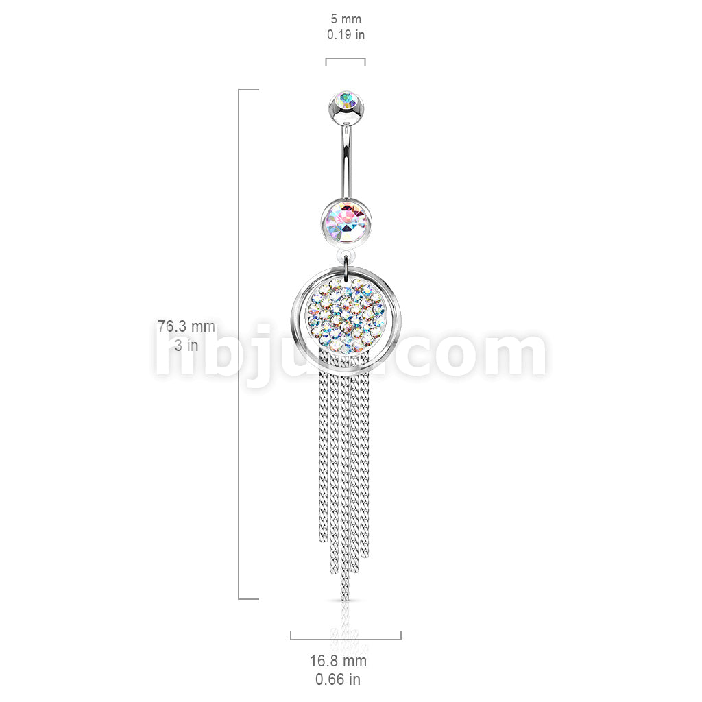 316L Surgical Steel 316L Surgical Steel Plate Paved Round With... - Image 4