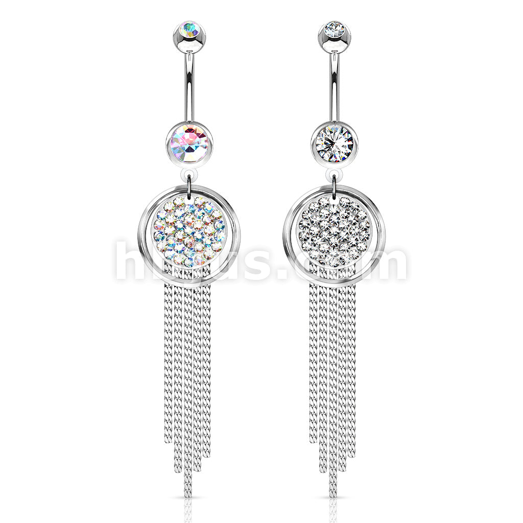 316L Surgical Steel 316L Surgical Steel Plate Paved Round With... - Image 5