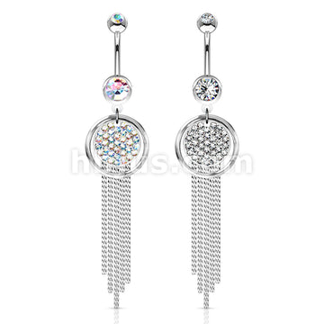 316L Surgical Steel 316L Surgical Steel Plate Paved Round With... - Image 5
