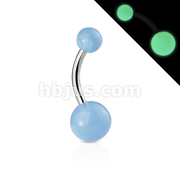 316L Surgical Steel 316L Surgical Stainless Steel Navel Rings With Glow... - Image 3