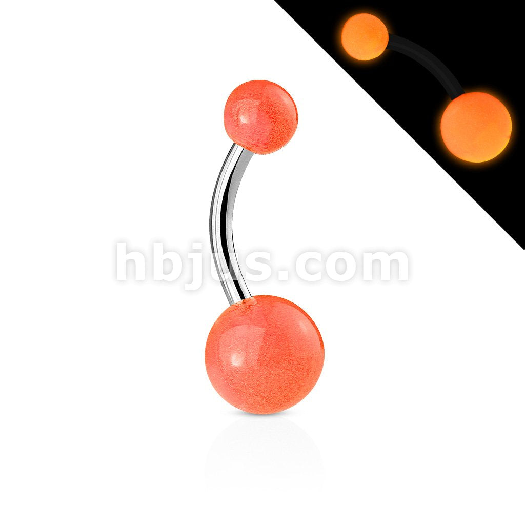 316L Surgical Steel 316L Surgical Stainless Steel Navel Rings With Glow... - Image 5