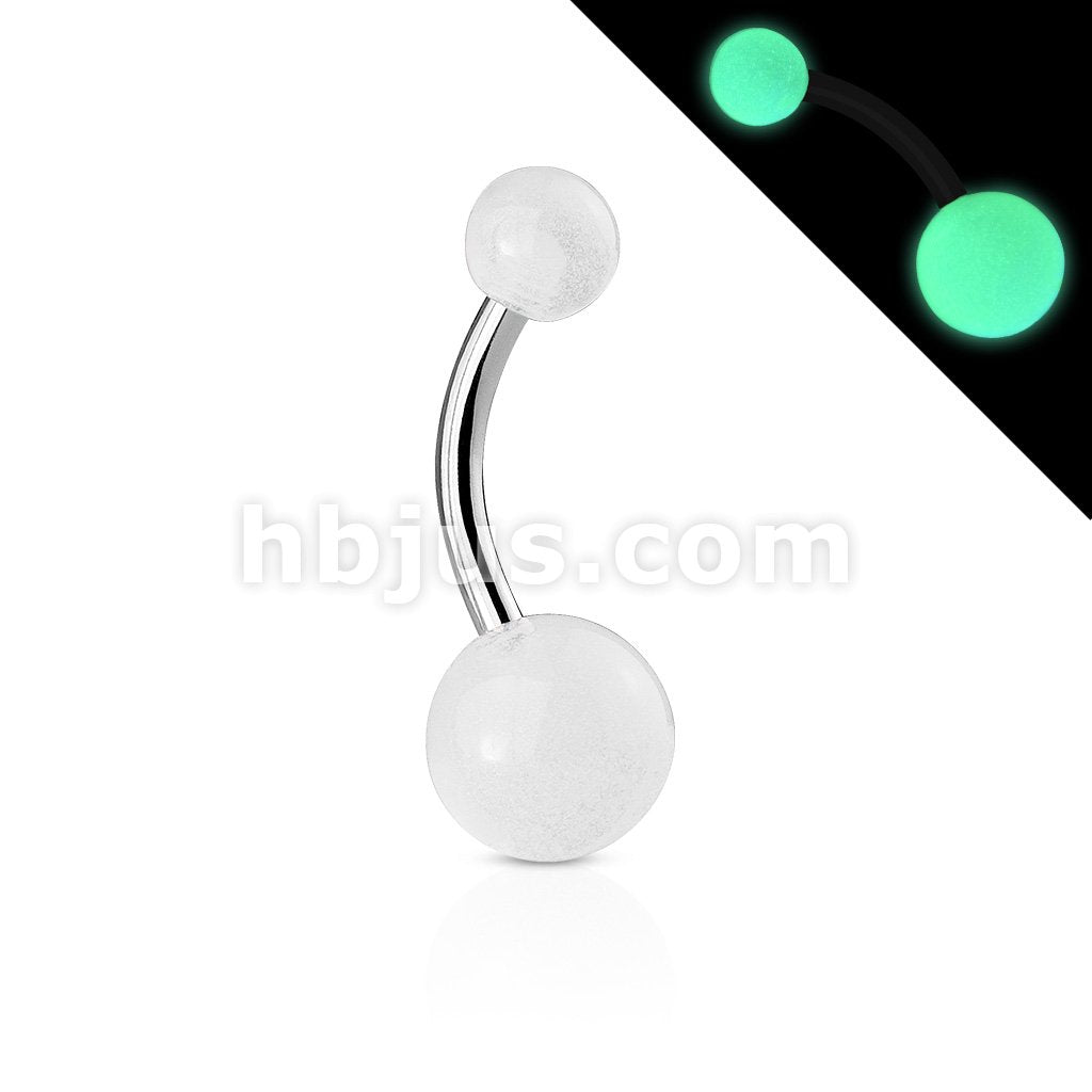 316L Surgical Steel 316L Surgical Stainless Steel Navel Rings With Glow... - Image 7