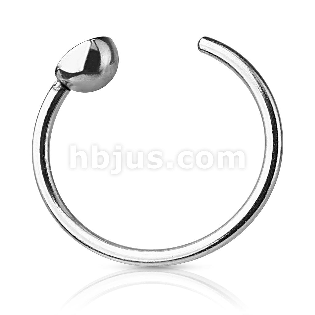 Single Gem End 316L Surgical Steel Nose Hoops 200pcs Pack - Image 2