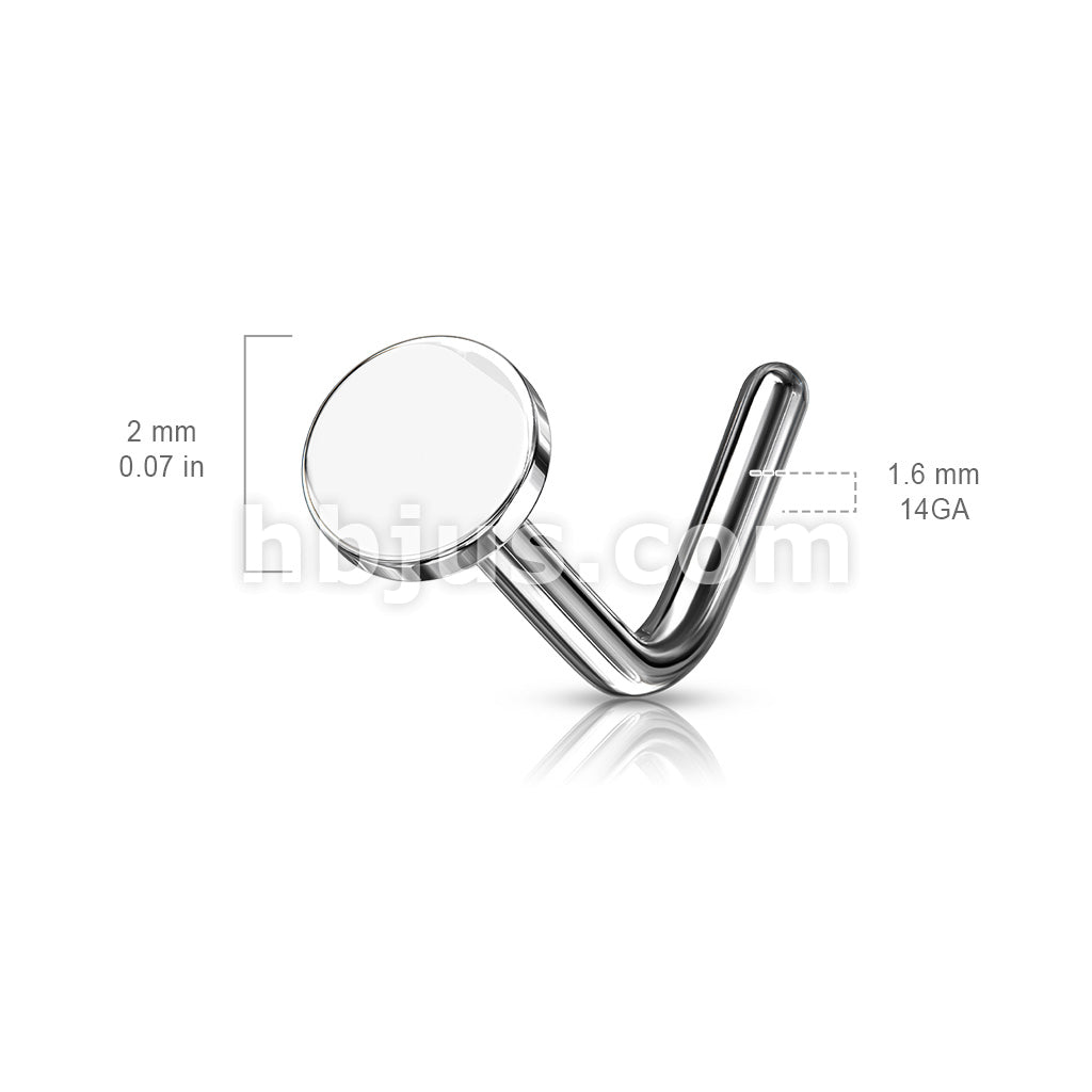 Circular Flat Top 316L Surgical Steel - Image 6