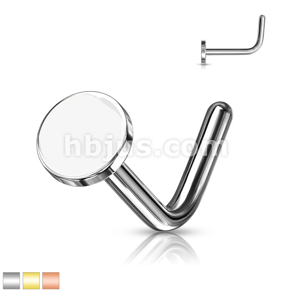 Circular Flat Top 316L Surgical Steel - Image 2