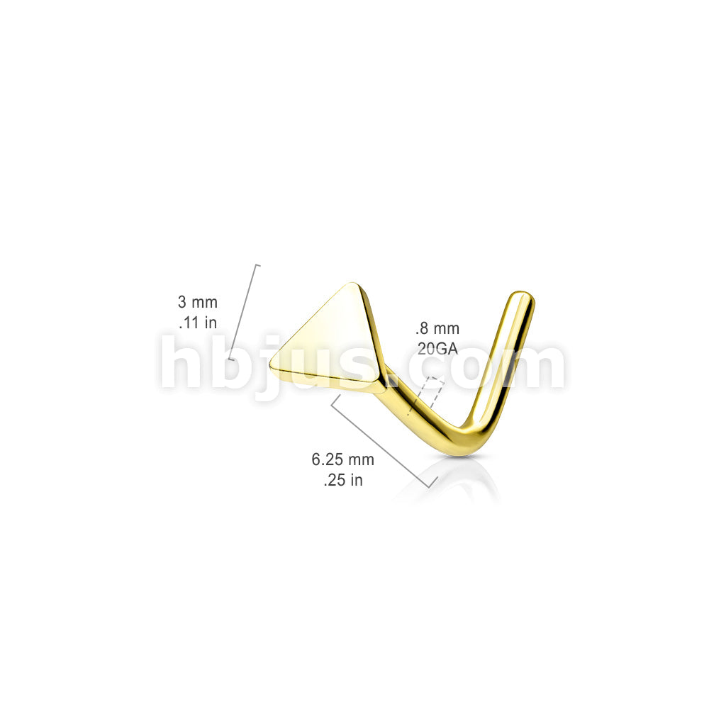 Triangle Flat Top 316L Surgical Steel - Image 6