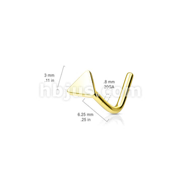 Triangle Flat Top 316L Surgical Steel - Image 6