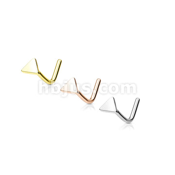 Triangle Flat Top 316L Surgical Steel - Image 7