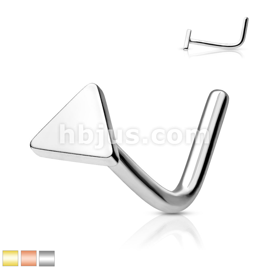 Triangle Flat Top 316L Surgical Steel - Image 2