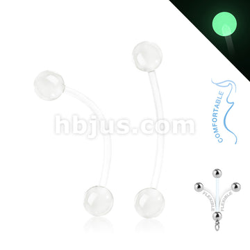 Bioflex Glow in the Dark BallsPregnancy Belly Ring - Image 5