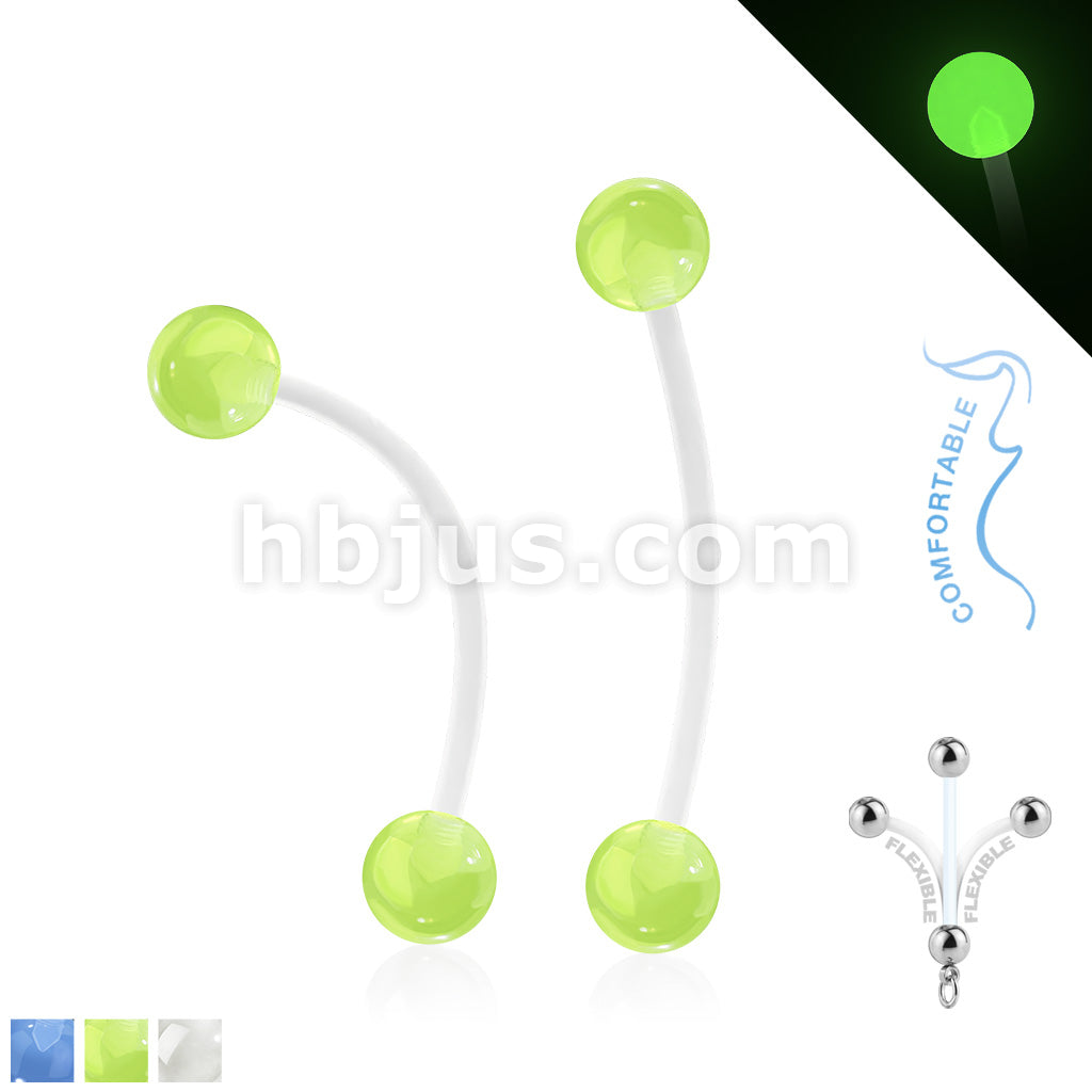 Bioflex Glow in the Dark BallsPregnancy Belly Ring - Image 2