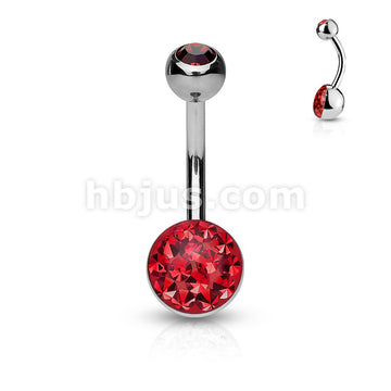 8mm  Austrian Crystal Paved Ferido Dome Bottom and Gem Set Top Ball... - Image 10