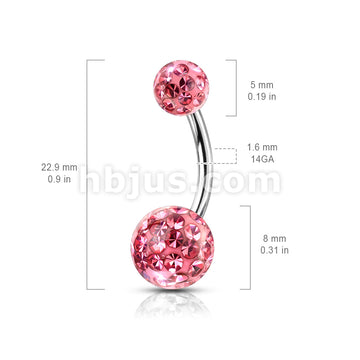 Internally Threaded 316L Surgical Steel Belly Rings with Epoxy Covered... - Image 10