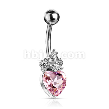 316L Surgical Steel 316L Surgical Steel Heart Crystal and Crystal Set... - Image 5