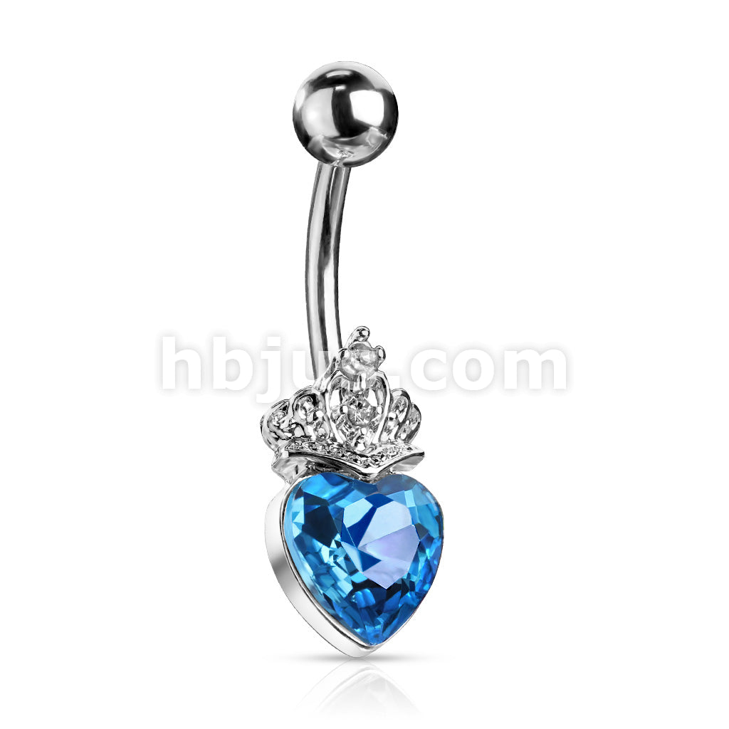 316L Surgical Steel 316L Surgical Steel Heart Crystal and Crystal Set... - Image 6