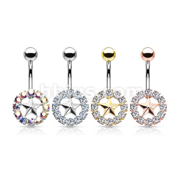 316L Surgical Steel 316L Surgical Steel Star With Crystal Surroundings... - Image 8