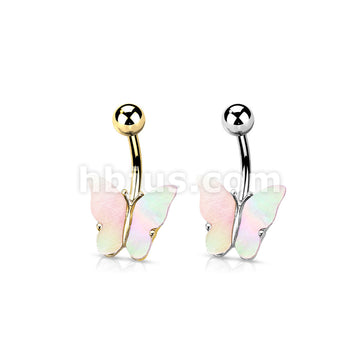 316L Surgical Steel 316L Surgical Steel Shell Covered Butterfly Belly... - Image 6