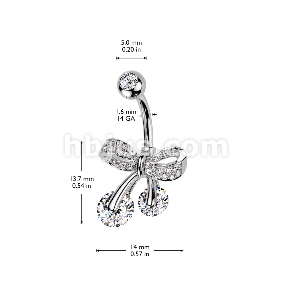 316L Surgical Steel 316L Surgical Steel CZ Pave Ribbon With Double CZ... - Image 4