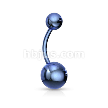 Titanium IP Over 316L Surgical Steel Navel Ring - Image 4