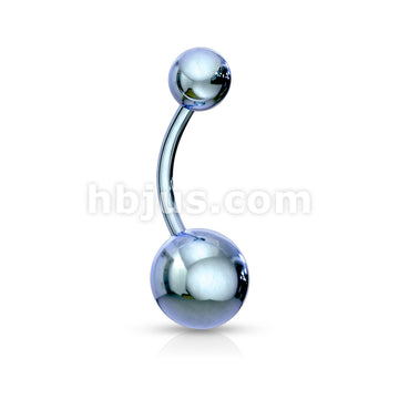 Titanium IP Over 316L Surgical Steel Navel Ring - Image 7