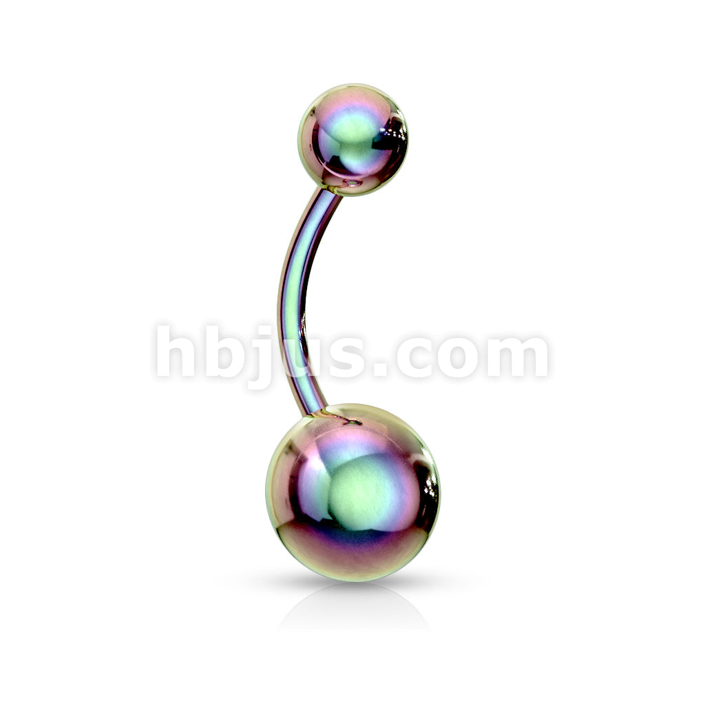 Titanium IP Over 316L Surgical Steel Navel Ring - Image 8