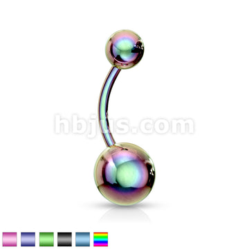 Titanium IP Over 316L Surgical Steel Navel Ring - Image 2