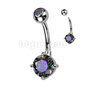 ASTM F136 Titanium Implant Grade Titanium With Bezel Set CZ Top and... - Image 5
