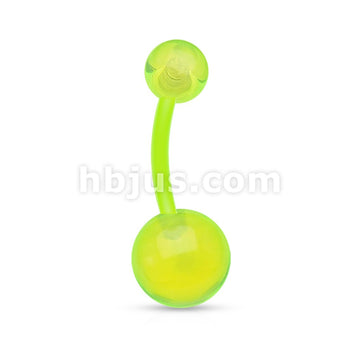 Bioflex Flexible Navel Ring With Transparent U Ball - Image 5