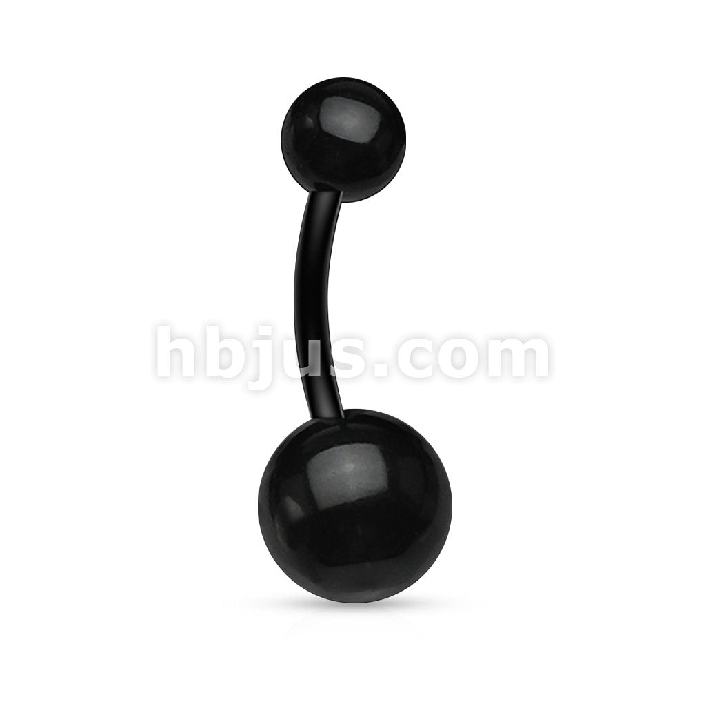 Bioflex Flexible Navel Ring With Transparent U Ball - Image 6