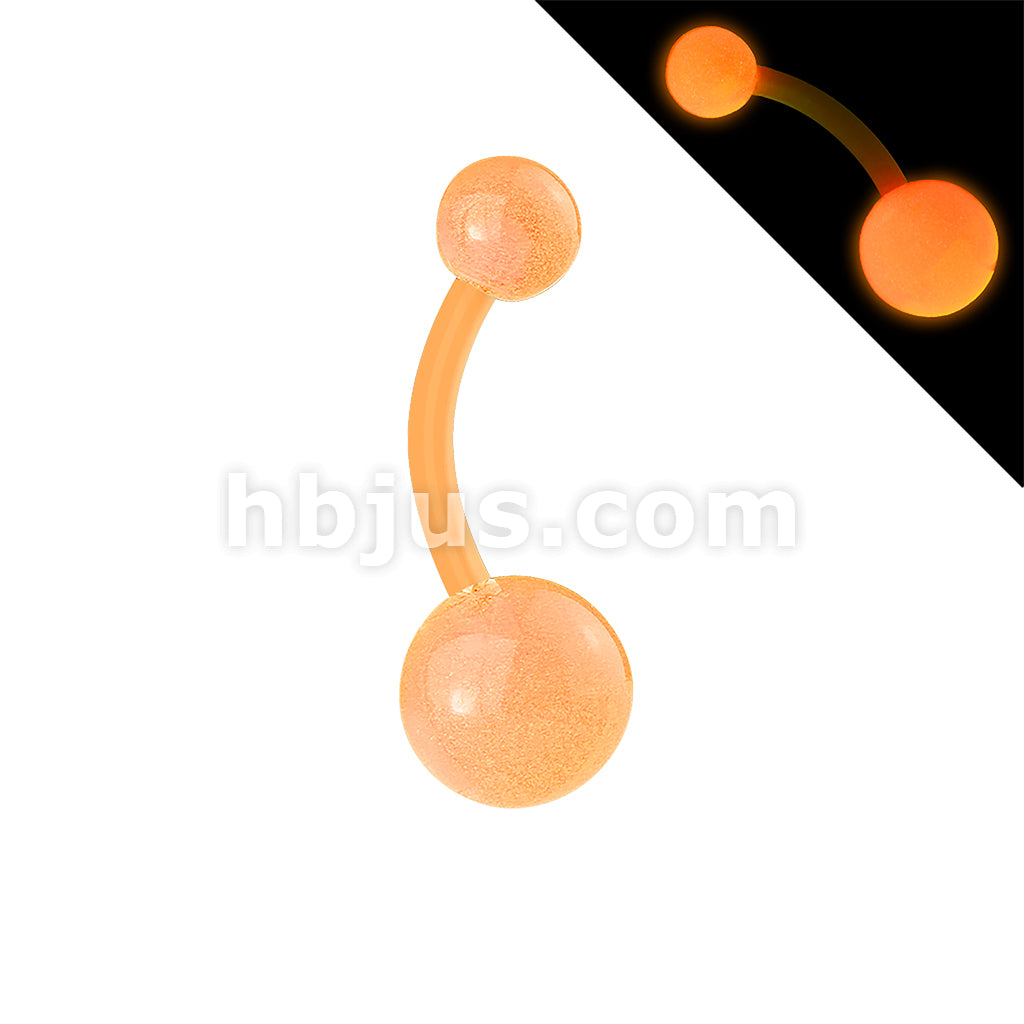Bio Flex Navel Rings With Color Glow in the Dark Balls - Image 5