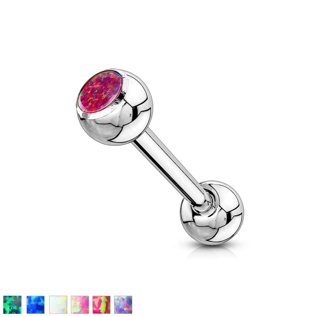 Opal Press Fit Ball 316L Surgical Steel Barbells