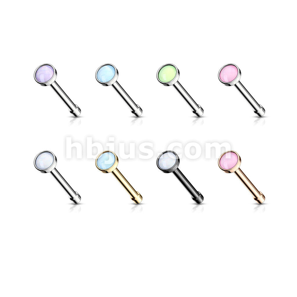 40 Pcs Pre Loaded Box of Illuminating Stone Set 20 Gauge 316L Surgical Steel Nose Studs Package - Image 2