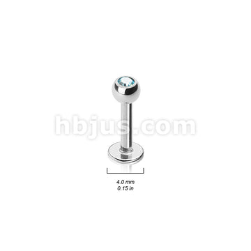 24 Pcs Pre Loaded Press fit Mixed Colo Gem Ball 316L Stud Pack for Labret, Lip, Monroe and Ear Cartilage - Image 2