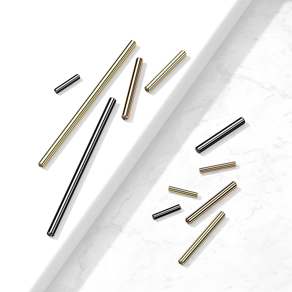 Pack 316L Surgical Steel Internally Threaded Barbell Post