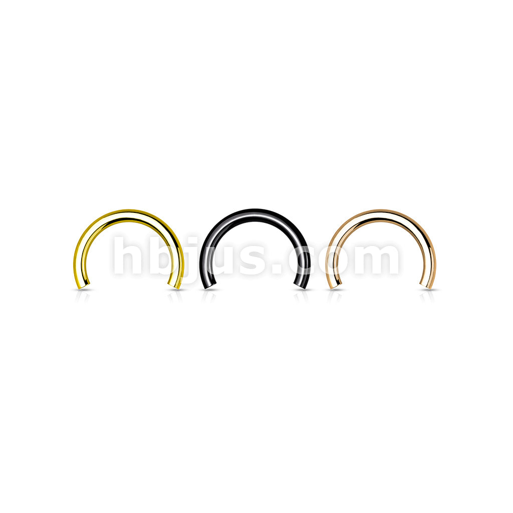 10 Pc Pack 316L Surgical Steel Internally Threaded Horseshoe Barbell Pins - Image 6