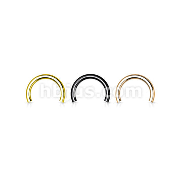 10 Pc Pack 316L Surgical Steel Internally Threaded Horseshoe Barbell Pins - Image 6