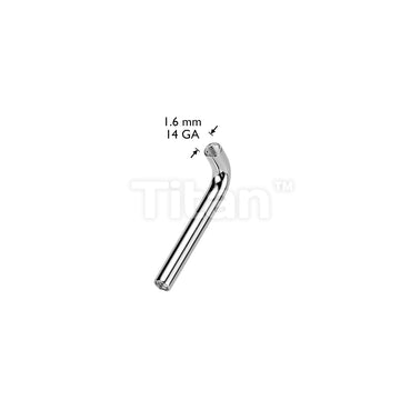 Implant Grade Titanium Internally Threaded L Bent Christina Piercing Barbell - Image 4